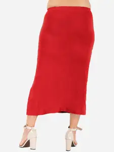 indian flower Side Slit Saree Shapewear