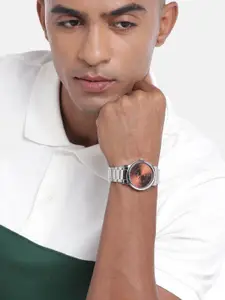 maxima Men E-Co Attivo Stainless Steel Straps Analogue Watch 48273CMGI