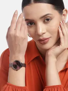 maxima Women Stainless Steel Bracelet Style Straps Analogue Watch 65840CMLE