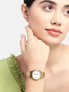 maxima Women Stainless Steel Bracelet Style Straps Analogue Watch 48232CMLY