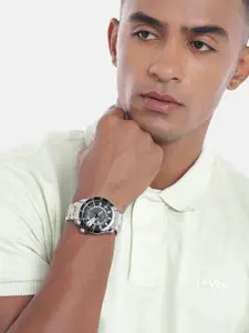 maxima Men Stainless Steel Bracelet Style Straps Analogue Watch 27820PPGW