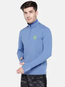 U.S. Polo Assn. Men Blue Solid Sweatshirt