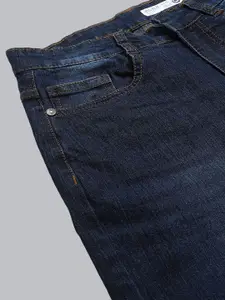 GUTI Women Flared High-Rise Light Fade Stretchable Cotton Jeans