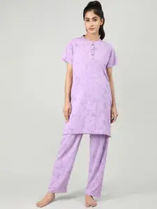 Duchess Tie And Dye Printed Night Suit