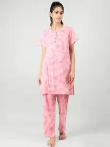 Duchess Tie And Dye Printed Night Suit