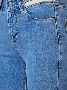 TARAMA Women Bootcut High-Rise Stretchable Jeans