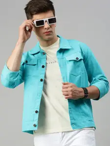 VOXATI Spread Collar Denim Jacket