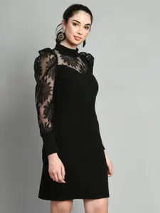 IUGA Round Neck Embellished Bodycon Dress