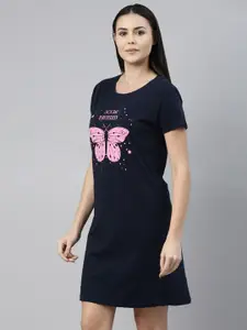 ETC Graphic Printed Pure Cotton Nightdress