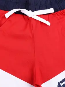 V-Mart Boys Colourblocked Cotton Regular Shorts