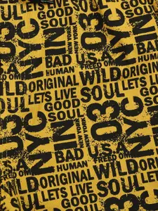 V-Mart Boys Typography Printed Cotton Regular Shorts