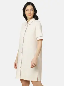 Triumph Shirt Collar Organic Cotton Nightdress