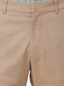 Fabindia Men Straight Fit Mid-Rise Cotton Trousers