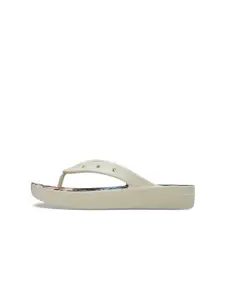 Crocs Women Tropical Printed Croslite Thong Flip-Flops