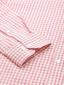 IVOC Classic Fit Gingham Checked Opaque Formal Shirt