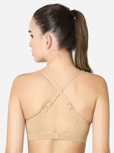 VStar Medium Coverage Non Padded All Day Comfort Seamless Sports Bra