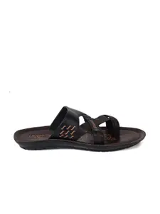 Ajanta Men Textured Comfort Sandals