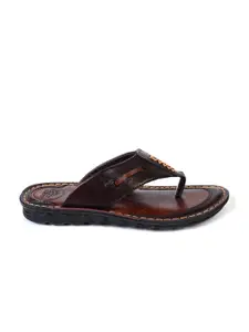 Ajanta Men Textured Open Toe Comfort Sandals