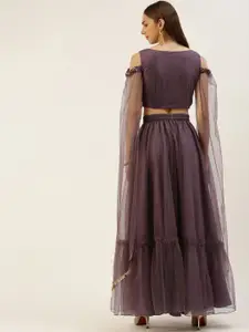 Ethnovog Embellished Sequinned Ready to Wear Lehenga Choli