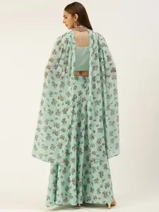 Ethnovog Sequinned Ready to Wear Lehenga & Blouse With Dupatta