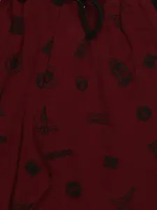 V-Mart Boys Conversational Printed Mid-Rise Above Knee Cotton Shorts