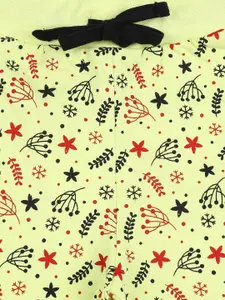 V-Mart Girls Conversational Printed Mid-Rise Knee Length Cotton Regular Shorts