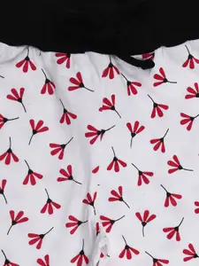 V-Mart Girls Conversational Printed Mid-Rise Below Knee Cotton Regular Shorts