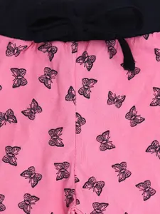 V-Mart Girls Conversational Printed Mid-Rise Cotton Shorts