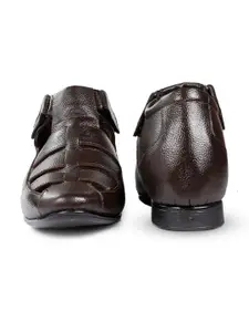 Bxxy Men Textured Height Increasing Shoe-Style Sandals