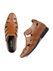 Bxxy Men Velcro Fisherman Elevator Sandals