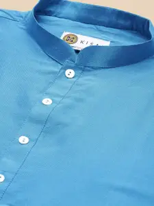 KISAH Mandarin Collar Kurta with Churidar & Nehru Jacket