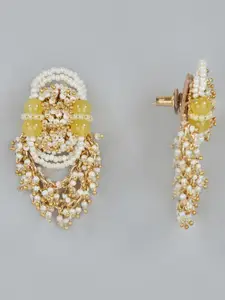 D'oro Gold-Plated Contemporary Drop Earrings