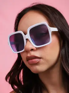 HAUTE SAUCE by  Campus Sutra Oversized Sunglasses with UV Protected Lens SSM23_HSSG1315