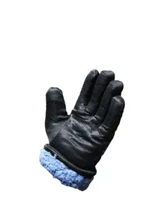 Alexvyan Set Of 2 Self Design Snow & Windproof Winter Gloves