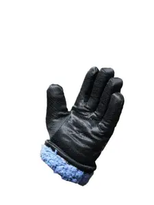 Alexvyan Set Of 2 Self Design Snow & Windproof Winter Gloves