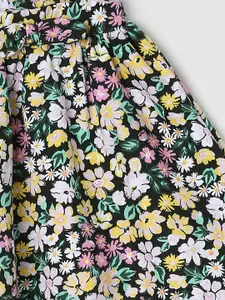 max Girls Printed Pure Cotton Mini-Length Flared Skirt