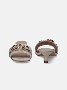 BAGATT Sandra Embellished Leather Kitten Heels