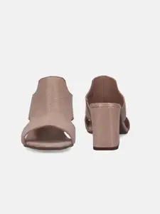 BAGATT Western Striped Leather Block Heel Mules