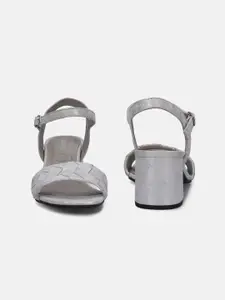 BAGATT Vaiana Textured Leather Block Heels