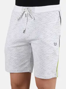 Monte Carlo Men Mid-Rise Geometric Printed Sports Shorts
