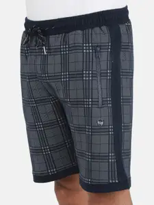 Monte Carlo Men Checked Printed Sports Shorts
