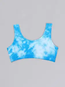 DChica Printed Non Padded All Day Comfort Seamless Sports Workout Bra