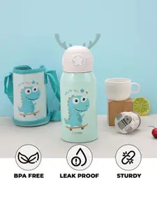 Kuber Industries Blue Printed Sipper Water Bottles 500 ML