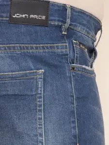 John Pride Men Plus Size Regular Fit Light Fade Stretchable Jeans