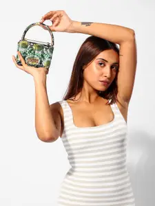 MODERN MYTH Green Structured Satchel