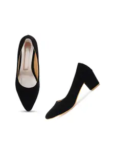 Style Shoes Pointed Toe Block Heel Pumps