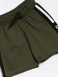 DIXCY SCOTT Boys Comfort Fit Mid-Rise Cotton Shorts