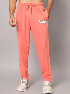 GRIFFEL Men Printed Pure Cotton T-shirt With Track Pants