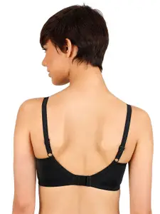 Zivame Black Solid Non-Wired Non Padded Everyday Bra