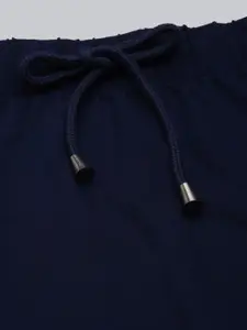 TWIN BIRDS Side Slit High-Rise Stretchable Viscose Saree Skirt